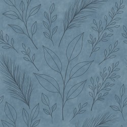 Estor Azul Hojas Lineales – Moderno y Elegante | Estores Iroa