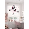 Estor Juvenil Mariposas y Rosas Rosa | Estores Iroa