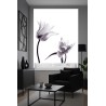 Estor de Tulipanes Blanco y Negro | Elegante y Moderno