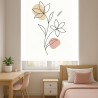 Estor Juvenil Line Art Floral – Moderno y Minimalista | Estores Iroa