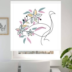 Estor Juvenil Mariposas y Rosas Rosa | Estores Iroa