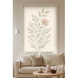 Estor Floral para Salón | Estor Moderno Translucido, Opaco y Screen. Diseño Exlucivo | Estores Iroa