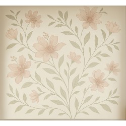 Estor enrollable Beige Decorativo Floral 07-26 | Translúcido, Opaco y Screen | Estores Iroa