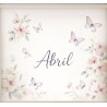 Estor Infantil Personalizado con Nombre – Flores y Mariposas | Estores Iroa