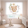 Estor Enrollable Infantil Personalizado – Osito Dulce Bebé Niña - Estores Iroa