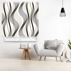 Estor Enrollable Moderno Waves 116 | Translúcido · Opaco · Screen