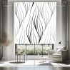 Estor Moderno Blanco y Negro | Diseño Minimalista | Hecho a Medida