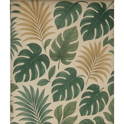 Estor Tropical Monstera | Diseño Premium Verde & Beige