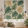 Estor Tropical Monstera | Diseño Premium Verde & Beige