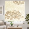 Estor Enrollable Floral a Medida | Gris o Beige – Decorativo