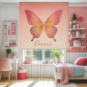 Estor enrollable juvenil mariposa personalizado con nombre | Estores Iroa