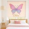 Estor Juvenil Personalizado Mariposa | Estores Enrollables para Chicas con Nombre