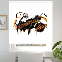 Estor Juvenil Baloncesto Personalizado | Estores Deportivos con Nombre | Fabricado en España
