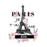Estor Juvenil París Personalizado | Torre Eiffel con Nombre