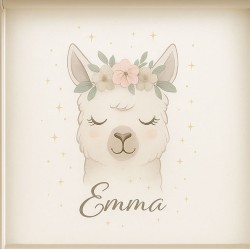 Estor Infantil Personalizado Llama Nórdica | Estores para Niñas | Hecho a Medida