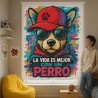 Estor Juvenil Perro Graffiti Personalizado | Estores Iroa