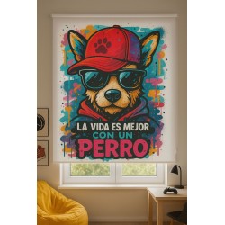 Estor Juvenil Perro Graffiti Personalizado | Estores Iroa