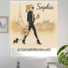 Estor juvenil personalizado para chicas | Diseño Paris Chic con nombre | Estores IROA