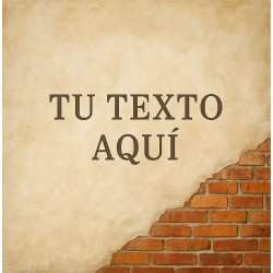 Estor Juvenil Pared Ladrillo con Nombre | Estor Enrollable Personalizado