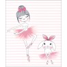Estor Infantil Niña Bailarina Rosa Personalizado | Estor Enrollable Habitación Bebé