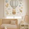 Estor Enrollable Infantil Niño con Animales | Habitación Bebé Azul