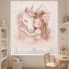 Estor Infantil Unicornio Dulce Abrazo | Estor Enrollable Niña | Decoración Habitación Infantil