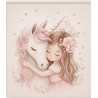 Estor Infantil Unicornio Dulce Abrazo | Estor Enrollable Niña | Decoración Habitación Infantil