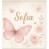Estor Infantil Personalizado con Nombre | Modelo Mariposa Rosa – ESTORES IROA