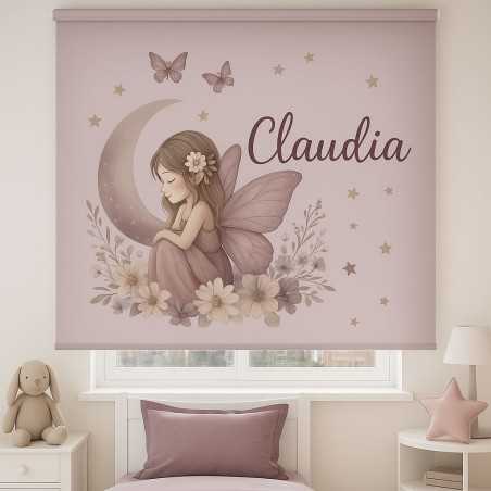 Estor Infantil Personalizado Hada en Luna | Modelo Claudia