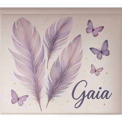 Estor Juvenil Personalizado Gaia · Plumas Lila · A Medida