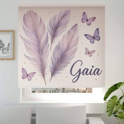 Estor Juvenil Personalizado Gaia · Plumas Lila · A Medida