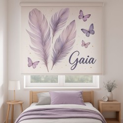 Estor Juvenil Personalizado Gaia · Plumas Lila · A Medida