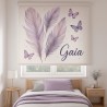 Estor Juvenil Personalizado Gaia · Plumas Lila · A Medida