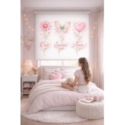 Estor juvenil para chicas | Estor enrollable decorativo adolescente – Cree Sueña Ama | Estores Iroa