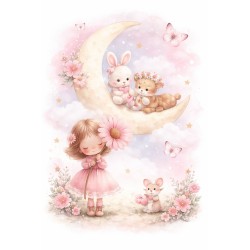 Estor Infantil Unicornio Dulce Abrazo | Estor Enrollable Niña | Decoración Habitación Infantil