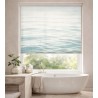 Estor Enrollable de Baño Translúcido con Diseño de Agua | Estor Decorativo Spa