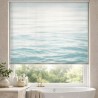 Estor Enrollable de Baño Translúcido con Diseño de Agua | Estor Decorativo Spa