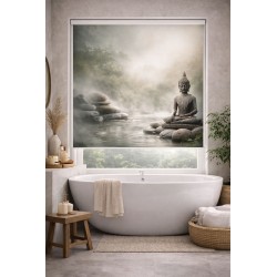 Estor Enrollable Baño Budda 02-26 | Estor Spa Natural a Medida