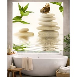 Estor Enrollable de Baño Zen a Medida | Diseño Spa Natural Artesanal