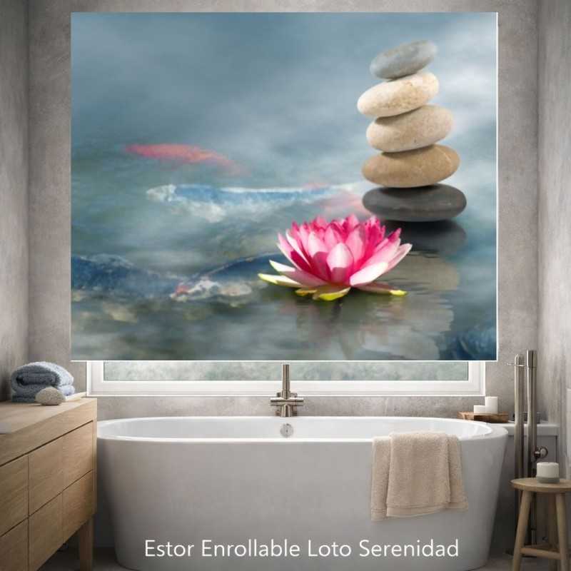 Estor Enrollable Baño Spa Zen a Medida | Fabricado en España