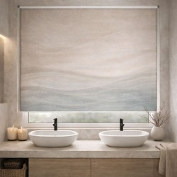 Estor Enrollable Baño Ondas Suaves Spa | A Medida y Premium | Estores Iroa