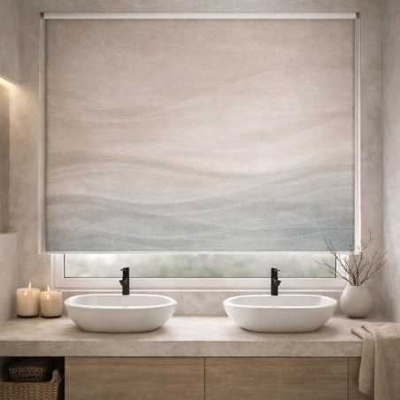 Estor Enrollable Baño Ondas Suaves Spa | A Medida y Premium | Estores Iroa