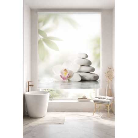 Estor Enrollable de Baño Spa Zen a Medida | Diseño Natural Moderno