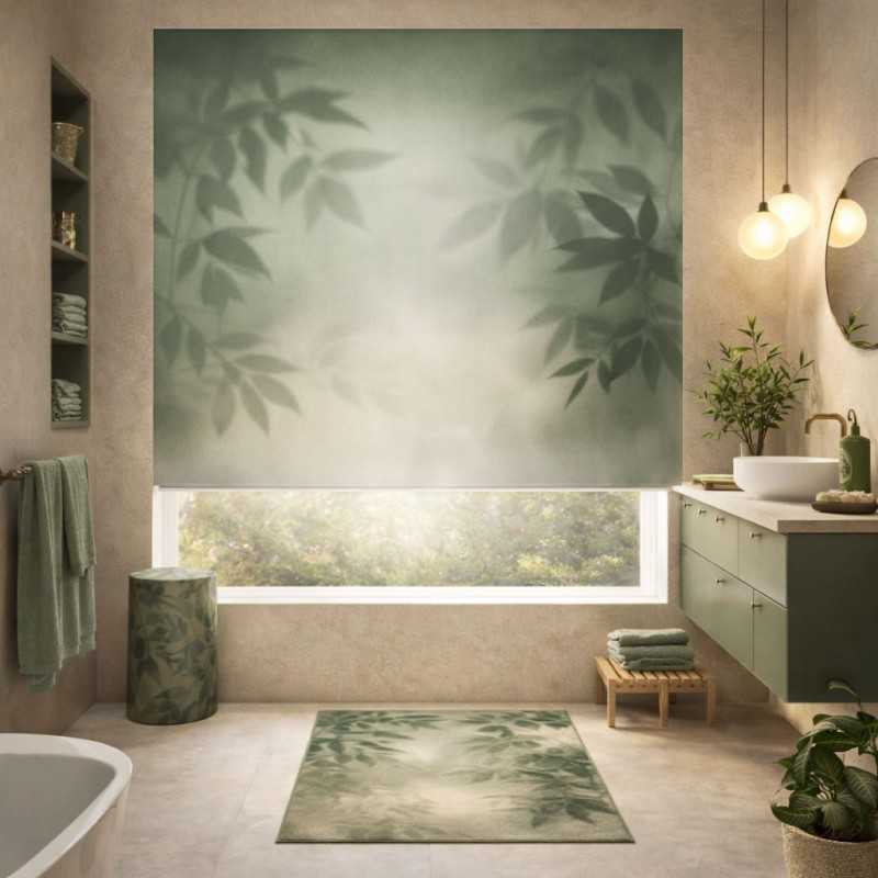 Estor Enrollable de Baño Botanic Silence | Diseño Vegetal Premium | Estores Iroa