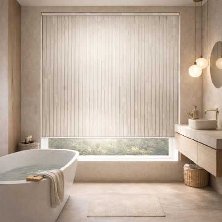 Estor Enrollable de Baño Line Luxury | Diseño Minimalista Premium | Estores Iroa