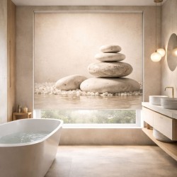 Estor Enrollable de Baño Spa Stone Balance | Estores Iroa