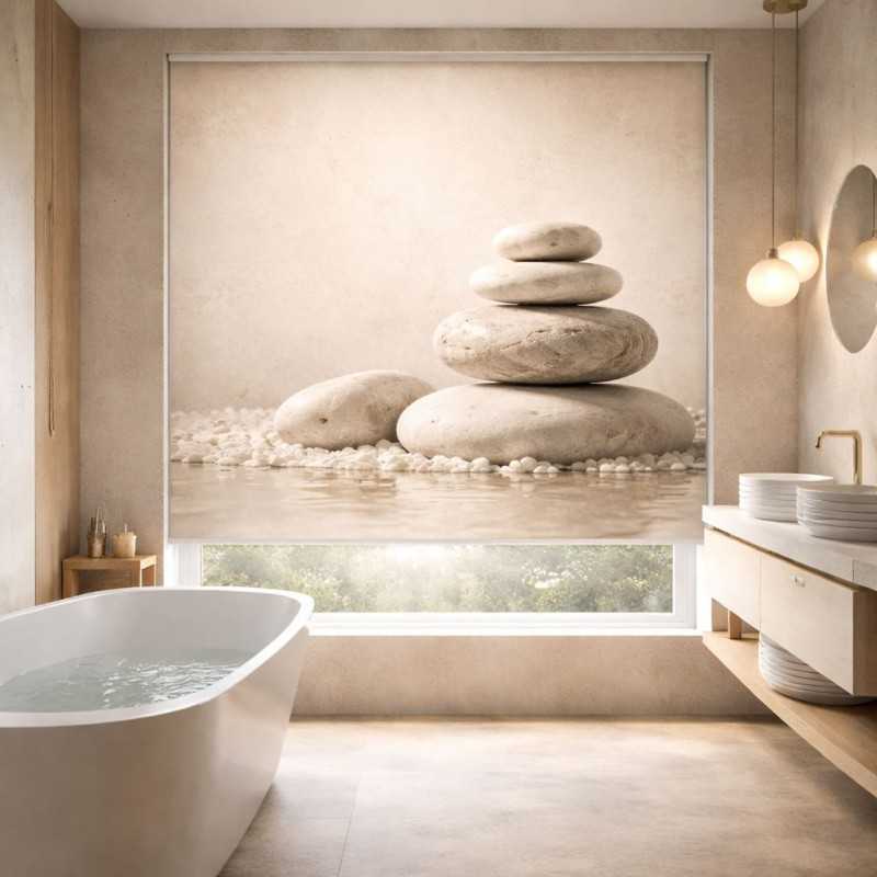 Estor Enrollable de Baño Spa Stone Balance | Estores Iroa