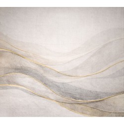 Estor Enrollable de Baño Aura Stone | Diseño Abstracto Beige y Gris | Estores Iroa