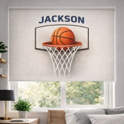 Estor Enrollable Personalizado Baloncesto con Nombre | Estores Iroa