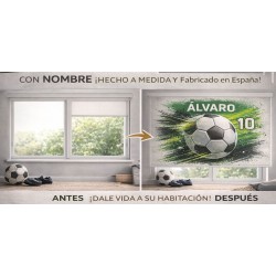 Estor Personalizado Fútbol Niño con Nombre y Número | GOAL GREEN